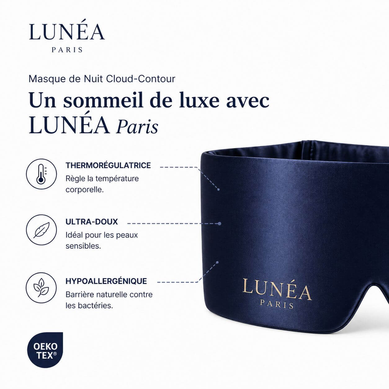 Masque Soie Nuit LUNÉA - LUNÉA PARIS