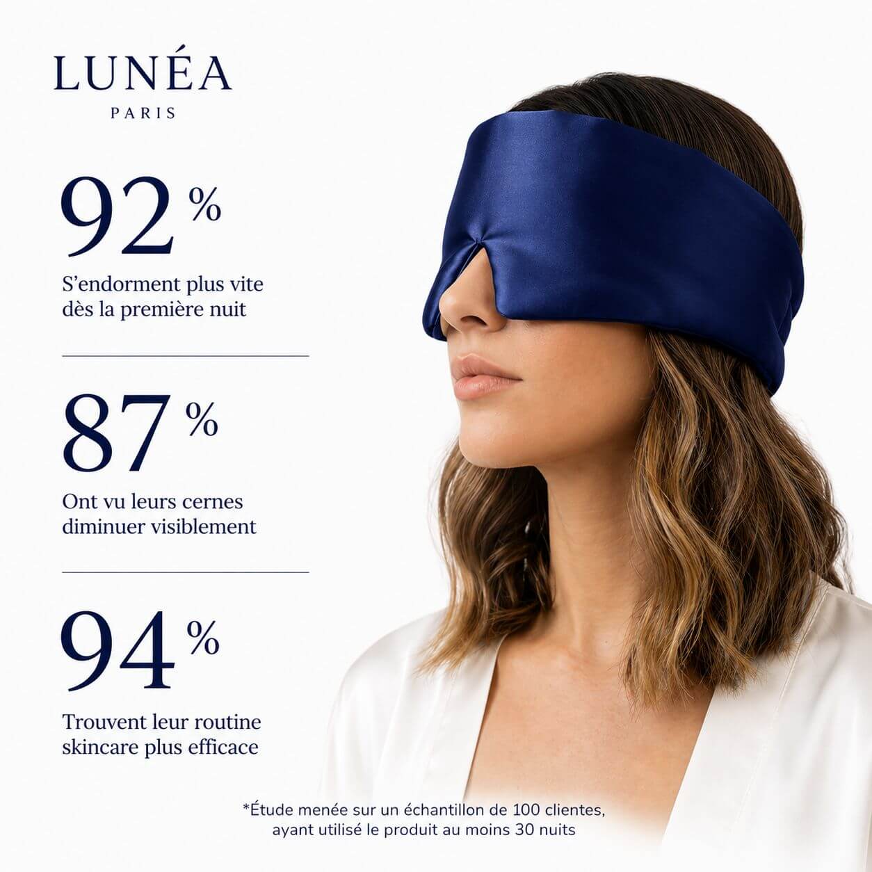 Masque Soie Nuit LUNÉA - LUNÉA PARIS